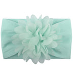 Baby Girl Flower Headband | Soft Chiffon Princess Hair Bow | 13 Colors