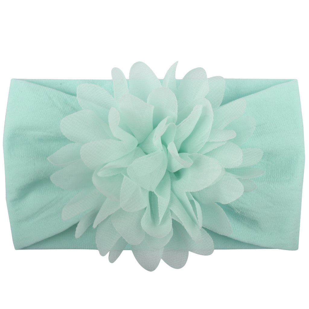 Baby Girl Flower Headband | Soft Chiffon Princess Hair Bow | 13 Colors