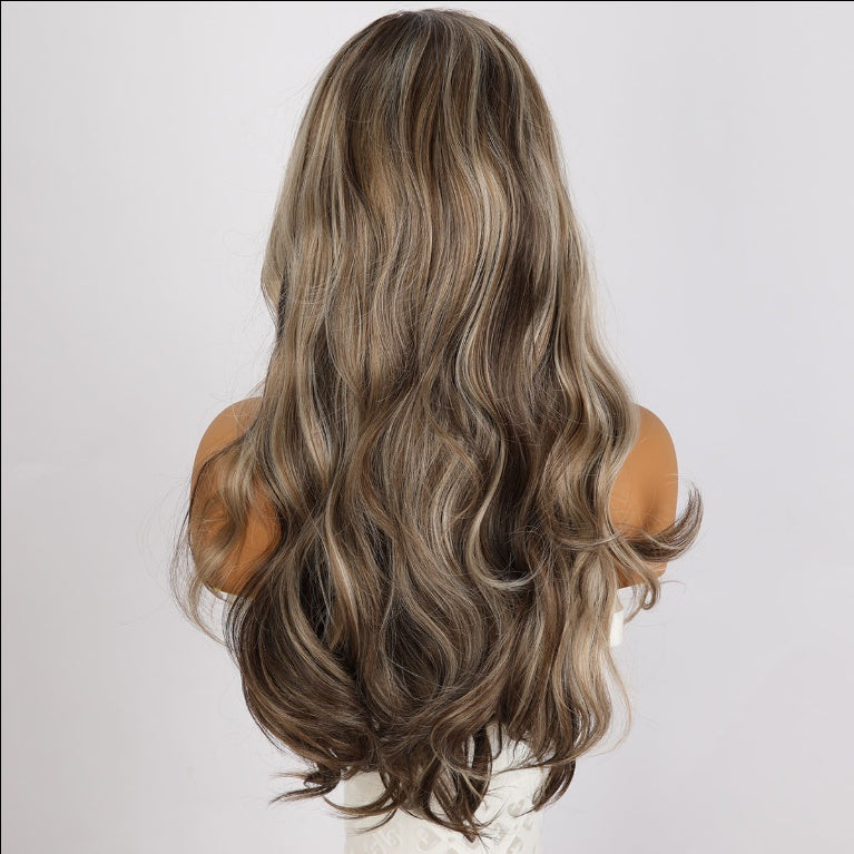 Glueless Lace Front Wig - Natural Highlight | 150% Density Heat-Resistant Synthetic | 26"