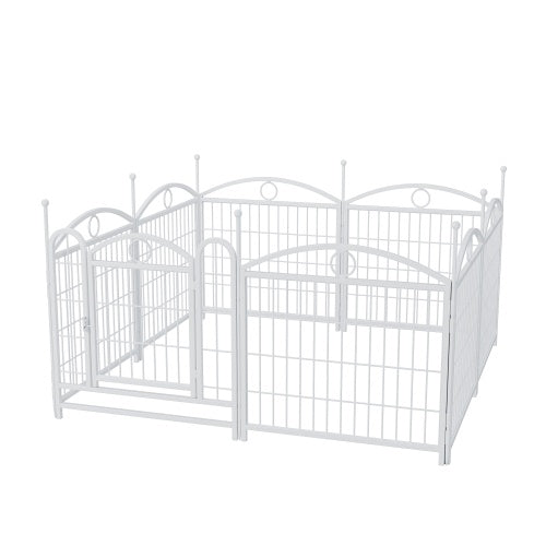 Heavy Duty Dog Playpen – 8-Panel Exercise Pen with Door | 24" Height, Indoor & Outdoor
