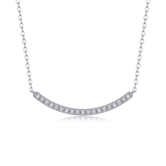 Moissanite Pendant Necklace | S925 Sterling Silver Platinum Plated