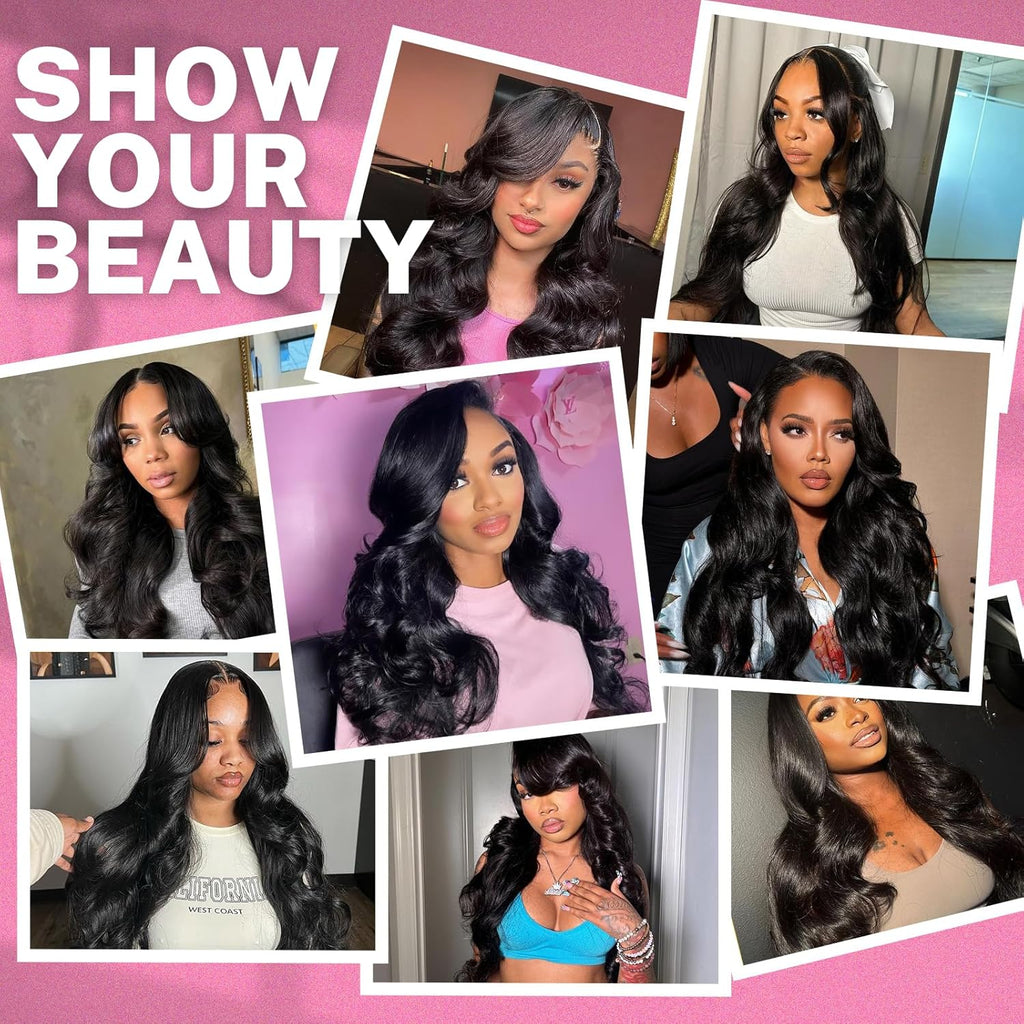 Body Wave Human Hair Bundle Extensions | 100% Virgin Hair | 100g Natural Black | 12–28 Inch