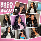 Body Wave Human Hair Bundle Extensions | 100% Virgin Hair | 100g Natural Black | 12–28 Inch