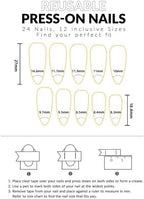 Halloween Press-On Nails | 24-Piece Almond Nail Set with Adhesive