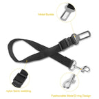 Pet Dog Seat Belt 2-Pack - Adjustable Safety Harness for Car Travel
