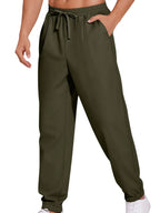 Men's Plus Size Drawstring Joggers – Lightweight Polyester Sweatpants
