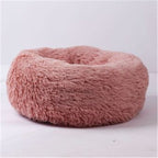 Plush Round Cat Bed – Ultra Soft Faux Fur Nest for Cats & Small Dogs