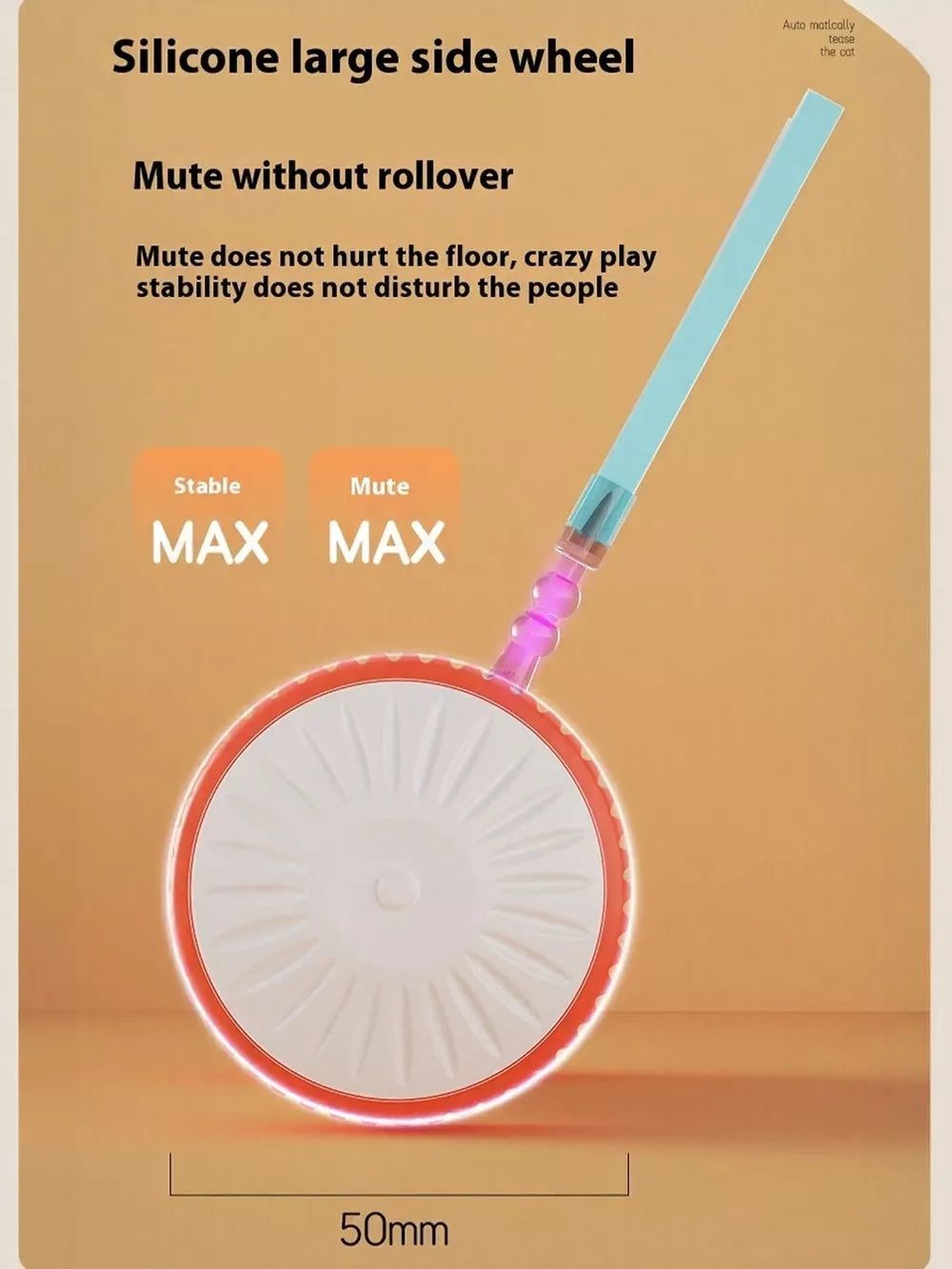 Interactive Self-Rotating Feather Pet Chase Toy | Electric Cat & Dog Toy