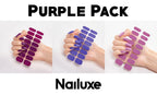 Pure Color Nail Stickers – 16 Solid Shades | Press-On Nail Art Strips