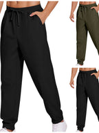 Men's Plus Size Drawstring Joggers – Lightweight Polyester Sweatpants