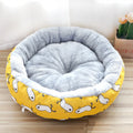 Calming Round Pet Bed – Plush Cotton Cushion for Dogs & Cats | S, M, L