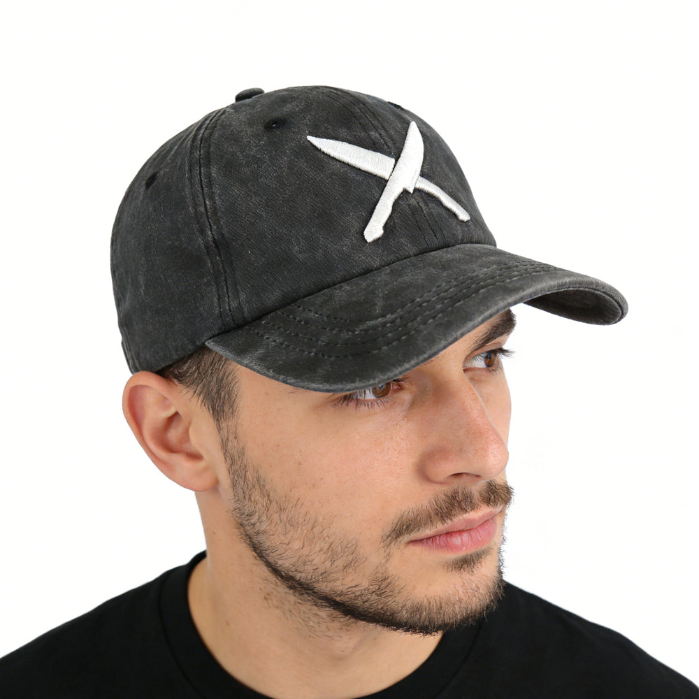 Embroidered Baseball Cap 2-Pack - Adjustable Cotton Hats for Men & Women