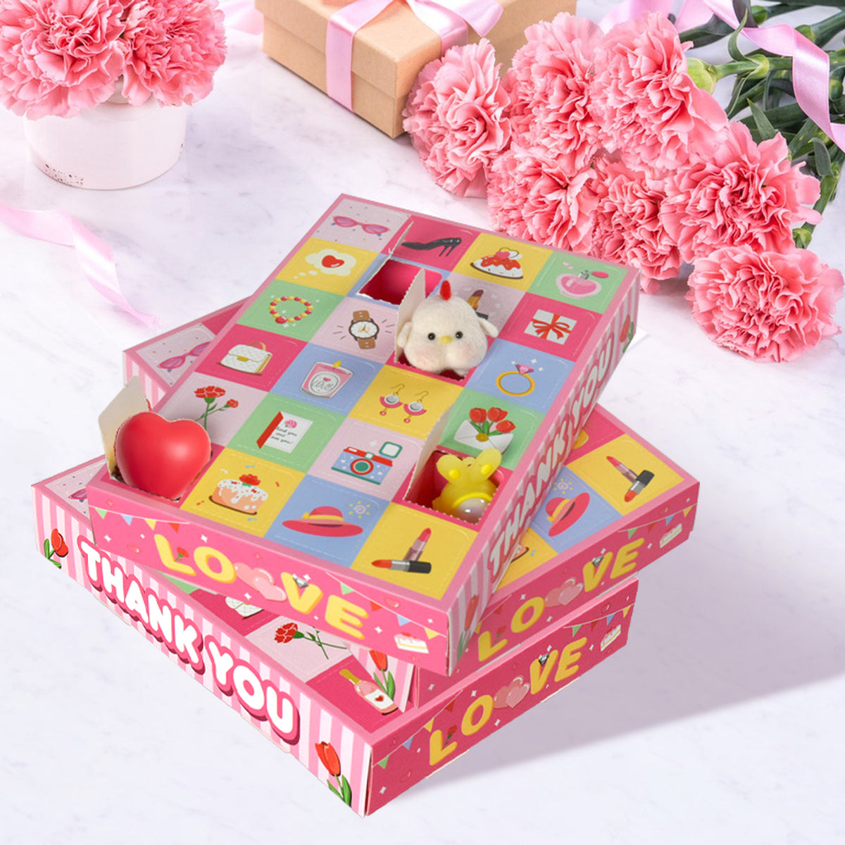 Premium Advent Calendar Gift Boxes - 10 Pack Countdown Boxes for Christmas Holiday
