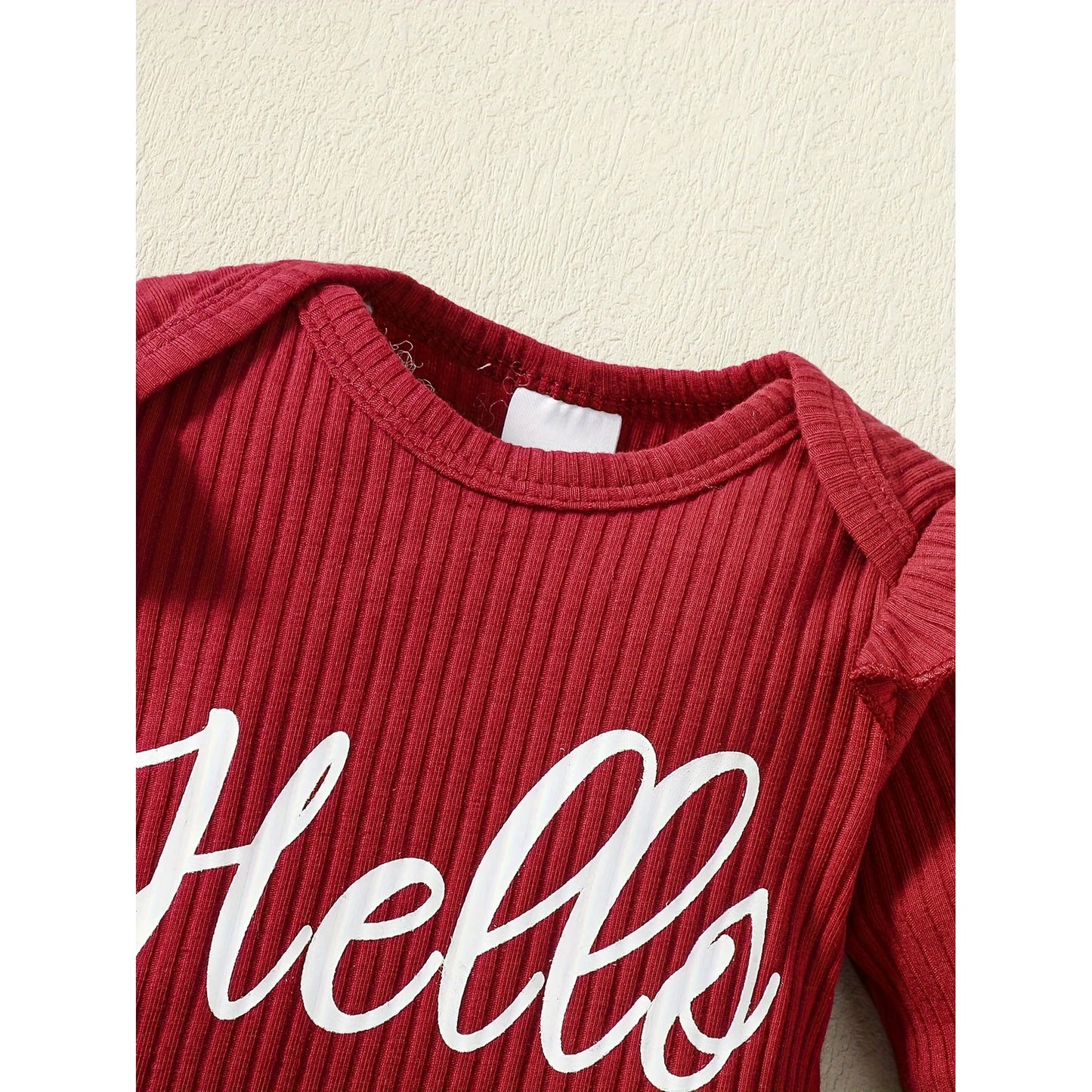 Newborn Baby Girl Coming Home Outfit | Hello I'm New Here Romper, Floral Pants, Hat & Headband Set