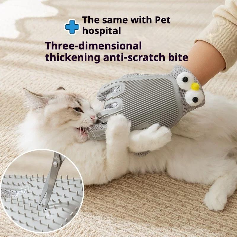 Pet Grooming Glove - 2-in-1 Deshedding Brush & Massage Tool for Cats & Dogs