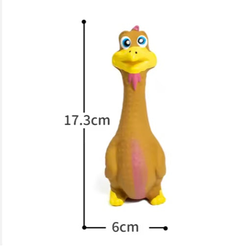 Squeaky Duck Dog Toy – Durable Latex Chew & Interactive Play Toy for Dogs