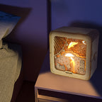 3D Wooden Love Puzzle Night Light – Romantic DIY Model Kit | Ambient Desk Lamp Gift for Women