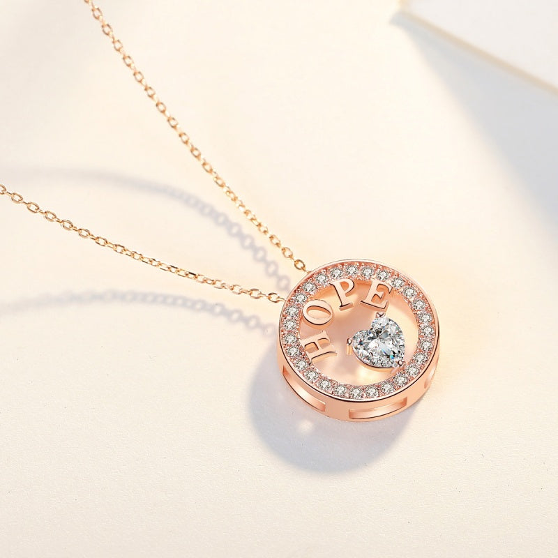 Hope Pendant Necklace – 18K Gold Plated 925 Sterling Silver & 5A Zirconia Diamonds
