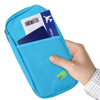 Travel Passport Holder Wallet - RFID Blocking Organizer with 12 Card Slots for Documents, Tickets & Phone