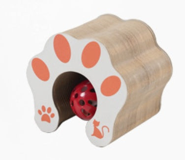 Foldable Cat Scratcher Lounge - Interactive Cardboard Scratching Pad for Cats