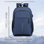 Large Capacity Laptop Backpack - Water-Resistant Oxford Cloth with Tablet Compartment