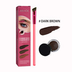 Professional Eyebrow Makeup Brush Set – 3-Piece Precision Brow Shaping & Filling Kit