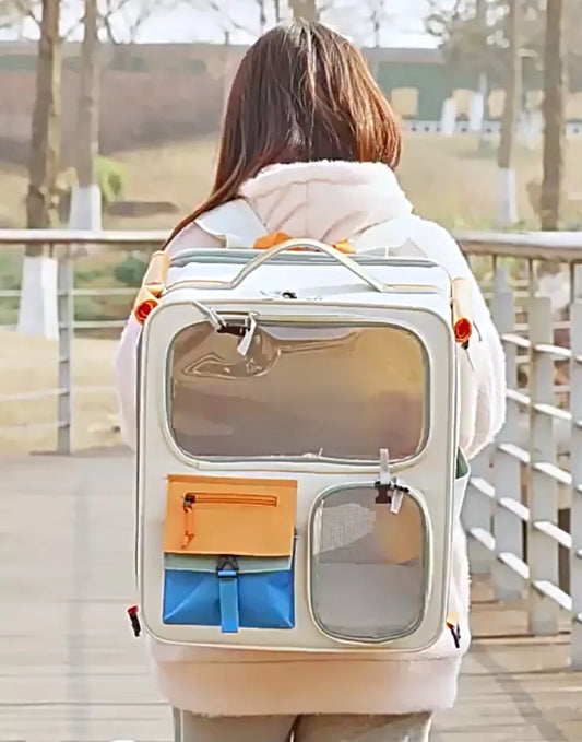 Rolling Pet Carrier with Telescopic Handle – Lightweight Travel Bag for Cats & Small Dogs