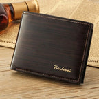 Men's Genuine Leather Bifold Wallet with RFID Protection - Slim Card Holder