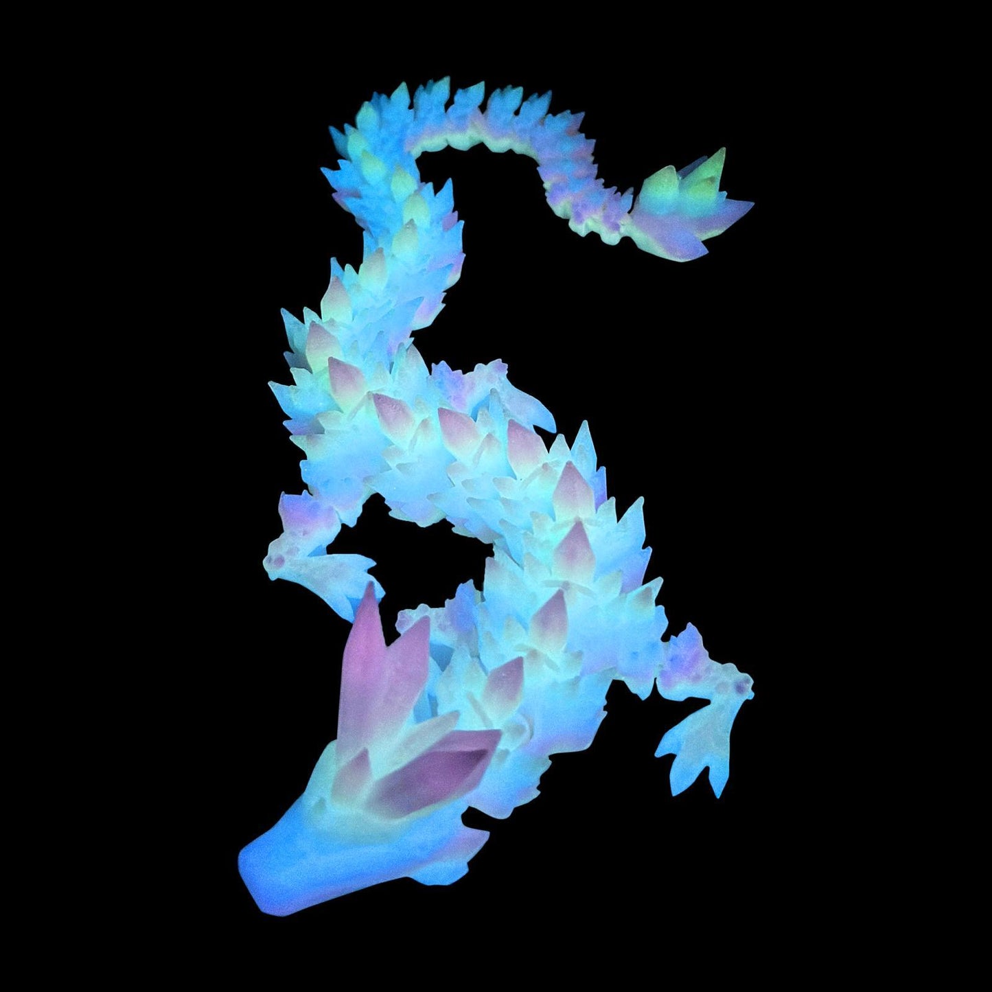 Realistic Dragon Statue - Hand-Painted Brick Texture Collectible Figurine for Home Decor