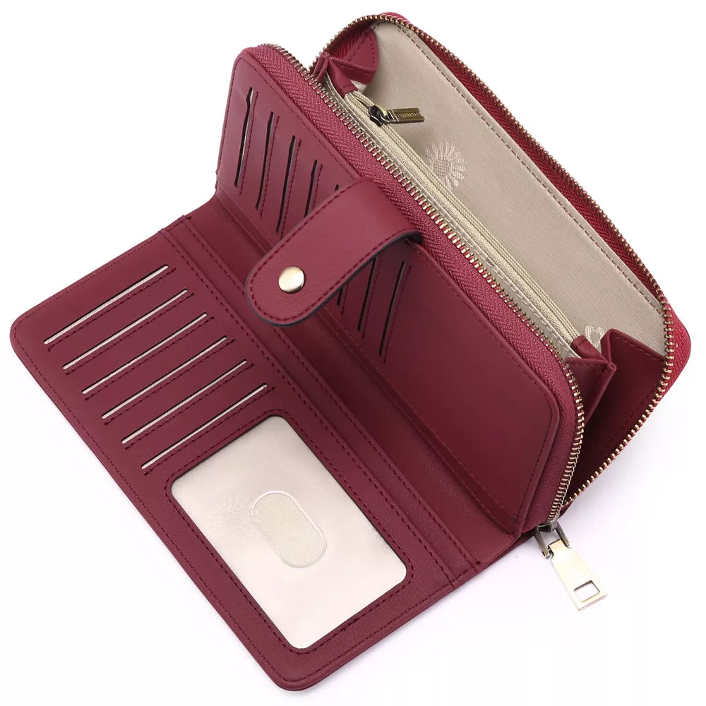 Portable Long Wallet – Mini PU Leather Bifold
