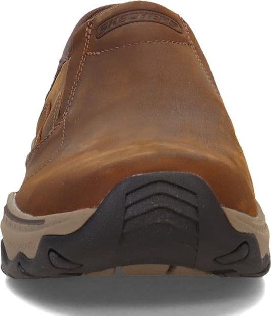 Skechers Men's Craster Lanigan Slip-On Loafer – Premium Leather, Memory Foam