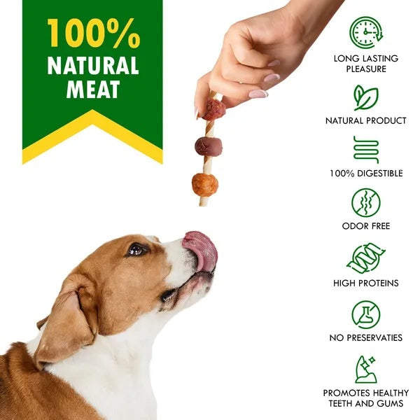 Premium Duck & Chicken Dog Treats – All Natural Grain-Free Rawhide Chews