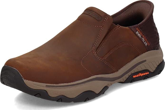 Skechers Men's Craster Lanigan Slip-On Loafer – Premium Leather, Memory Foam