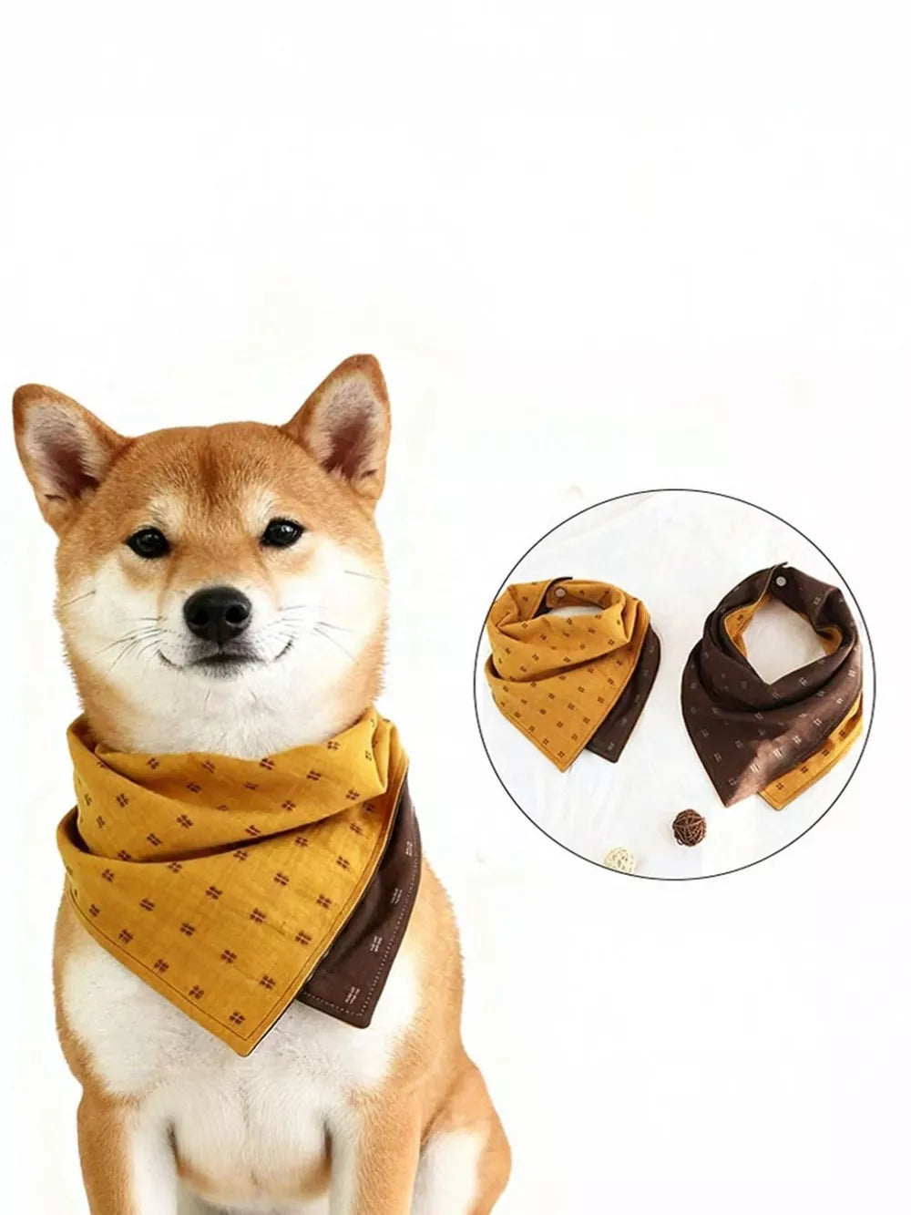 Soft Pet Scarf Bandana – Lightweight Polyester for Dogs & Cats