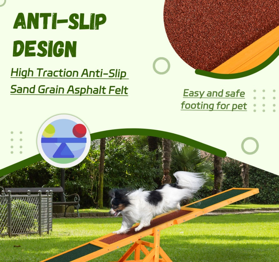 Dog Agility Seesaw – Professional-Grade Training Equipment for All Breeds