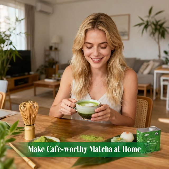 Eastsign Ceremonial Grade Matcha Powder – USDA Organic, 16 oz