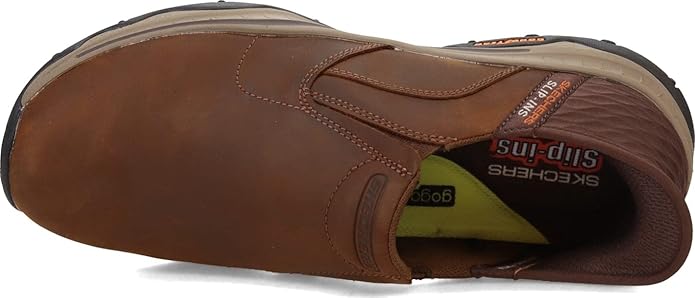Skechers Men's Craster Lanigan Slip-On Loafer – Premium Leather, Memory Foam