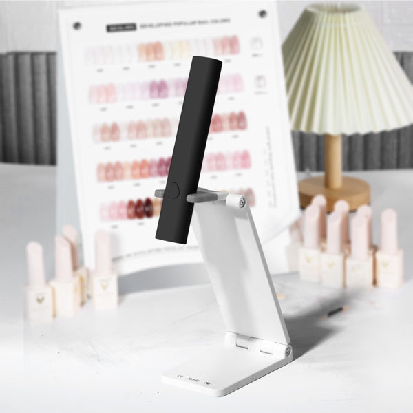 Mini UV LED Nail Lamp | Portable Rechargeable Gel Polish Dryer with Foldable Stand