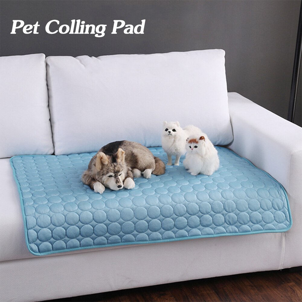 Ice Silk Self-Cooling Pet Mat for Dogs & Cats | No-Power Summer Cooling Pad