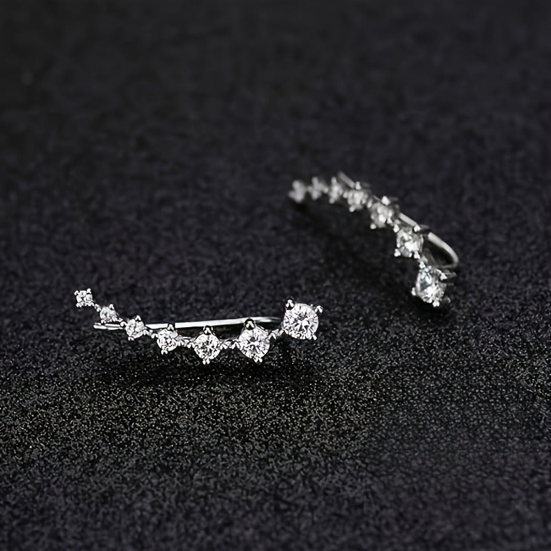 Elegant Flowing Luster Drop Earrings - Lightweight Statement Jewelry for Women