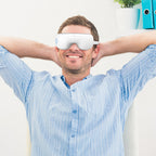 Rechargeable Eye Massager with Heat & Bluetooth Music – Eye Strain, Migraine & Fatigue Relief