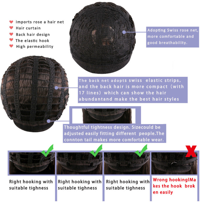 Women's Curly Wig - Natural Looking Heat Resistant Fiber