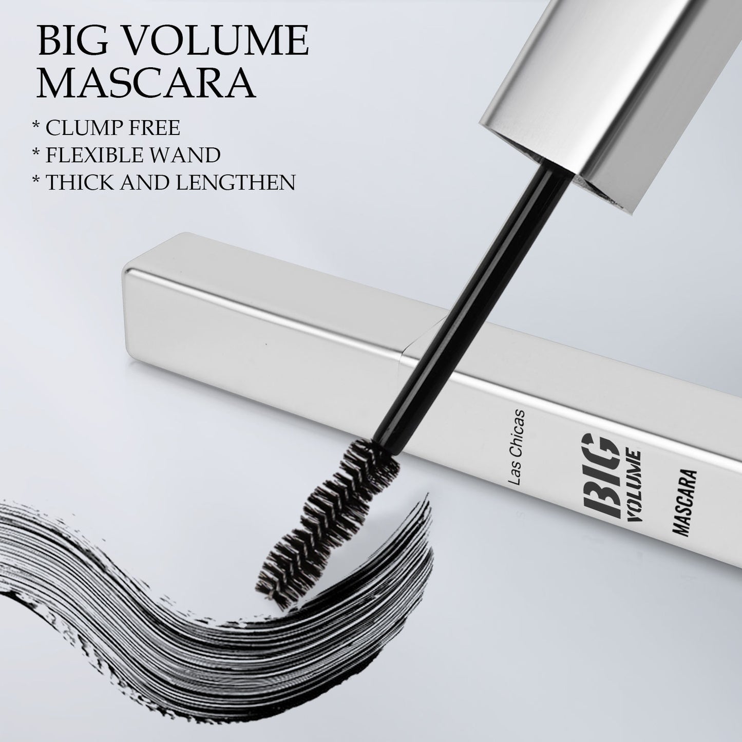 Las Chicas Waterproof Mascara 2-Pack – 12-Hour Volumizing & Lengthening, Smudge-Proof