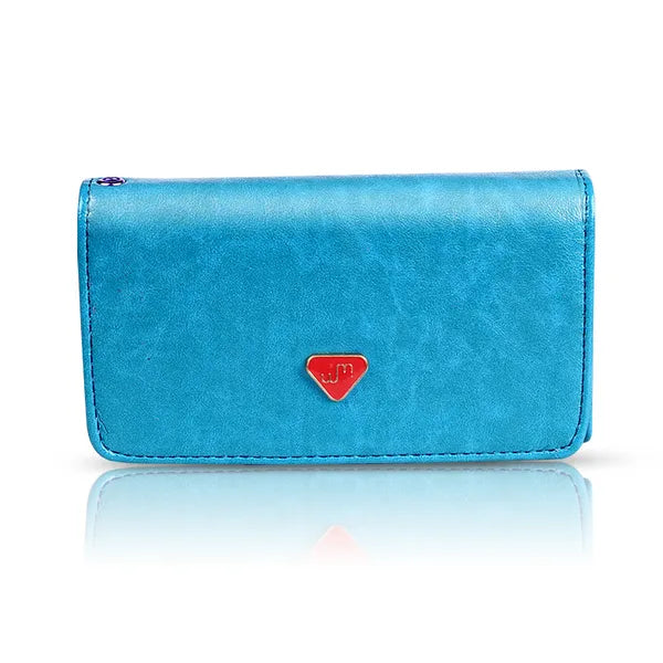 Women's RFID Blocking Wristlet Wallet - Compact Leather Clutch with Card Slots & Coin Pocket