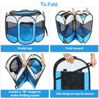 Foldable Pet Playpen – Portable Indoor & Outdoor Exercise Pen for Dogs, Cats & Small Pets