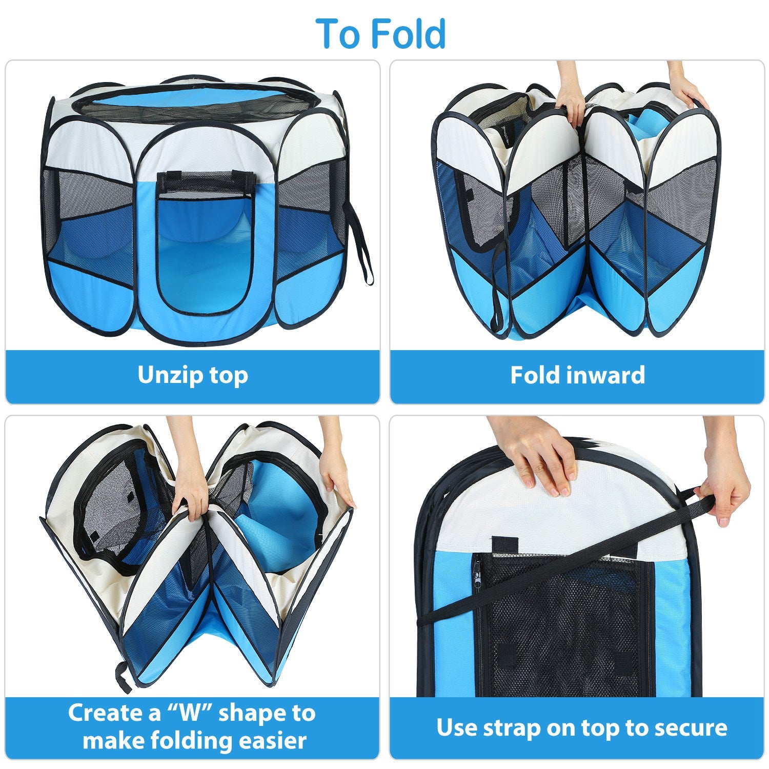 Foldable Pet Playpen – Portable Indoor & Outdoor Exercise Pen for Dogs, Cats & Small Pets