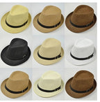 Woven Straw Sun Hat – Unisex Outdoor Beach & Travel Hat