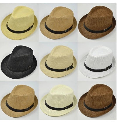 Woven Straw Sun Hat – Unisex Outdoor Beach & Travel Hat