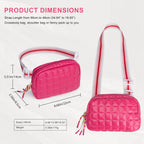 Quilted Puffer Belt Bag for Women - Lightweight Fanny Pack with Adjustable Strap