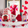Valentine's Day Light-Up Gnomes Set of 2 - Red Cupid Decorations for Home